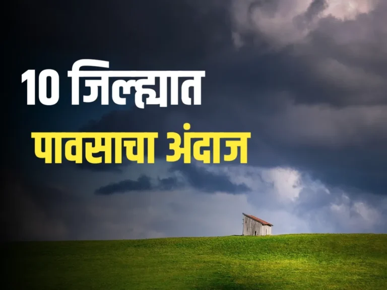 Maharashtra Rain : 10 ज‍ल्ह्यिात विजांसह जोरदार सरींची शक्यता