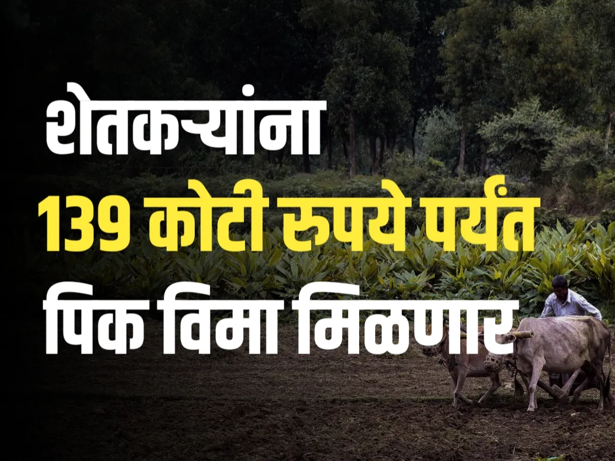 Crop Insurance : शेतकऱ्यांना 139 कोटीची नुकसान भरपाई मिळणार