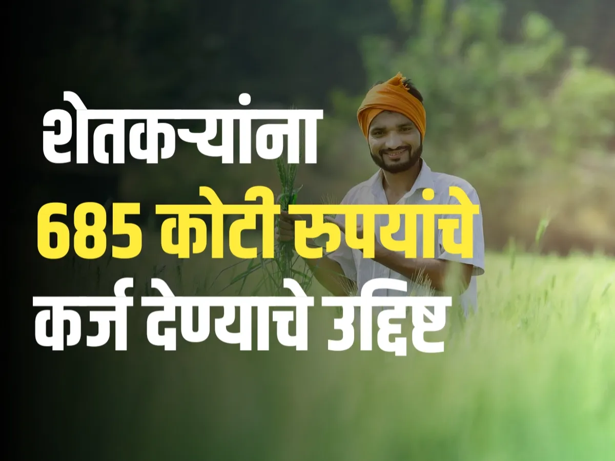 Rabi Crop Loan : शेतकऱ्यांना 685 कोटी रुपायांचे कर्ज देण्याचे उद्द‍िष्ट