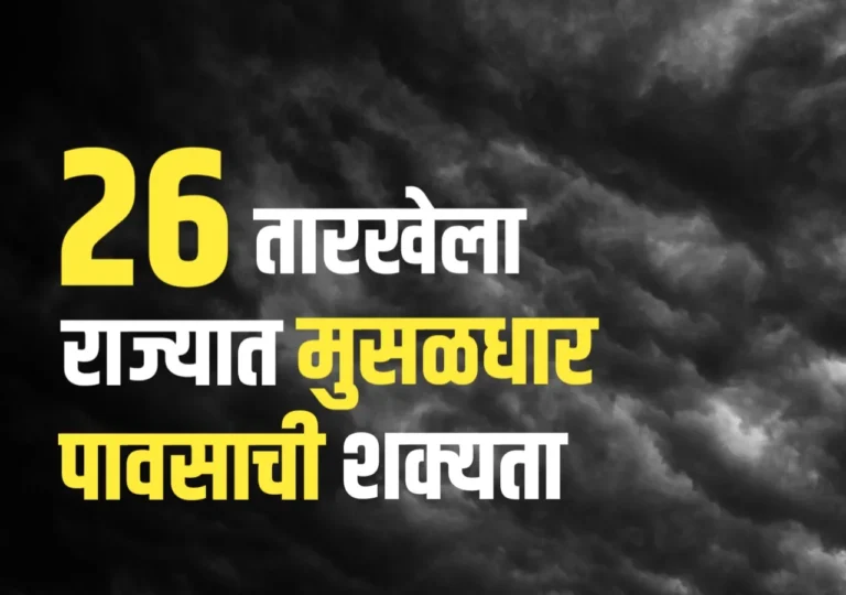 हवामान अंदाज: महाराष्ट्रात वादळी वाऱ्यासह पावसाचा तडाखा! (Weather Forecast)