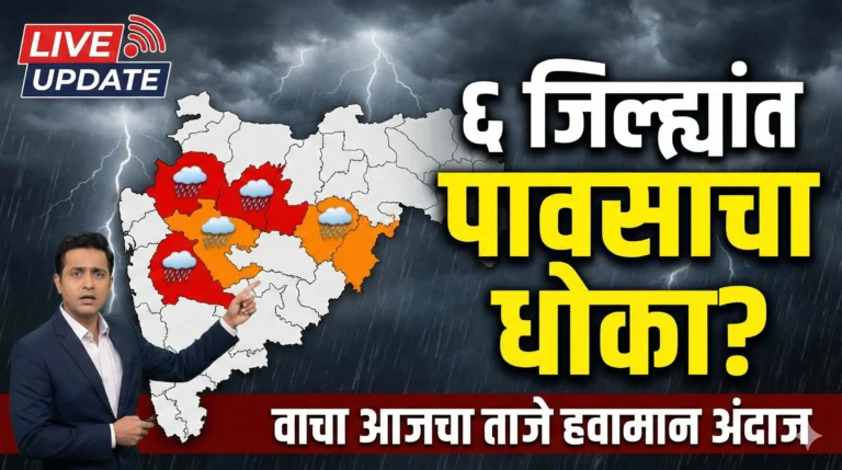 Rain Update: शेतकरी मित्रांनो सावधान! थंडी पळाली, आता 'या' ६ जिल्ह्यांत पावसाचा धोका? वाचा आजचा ताजे हवामान अंदाज